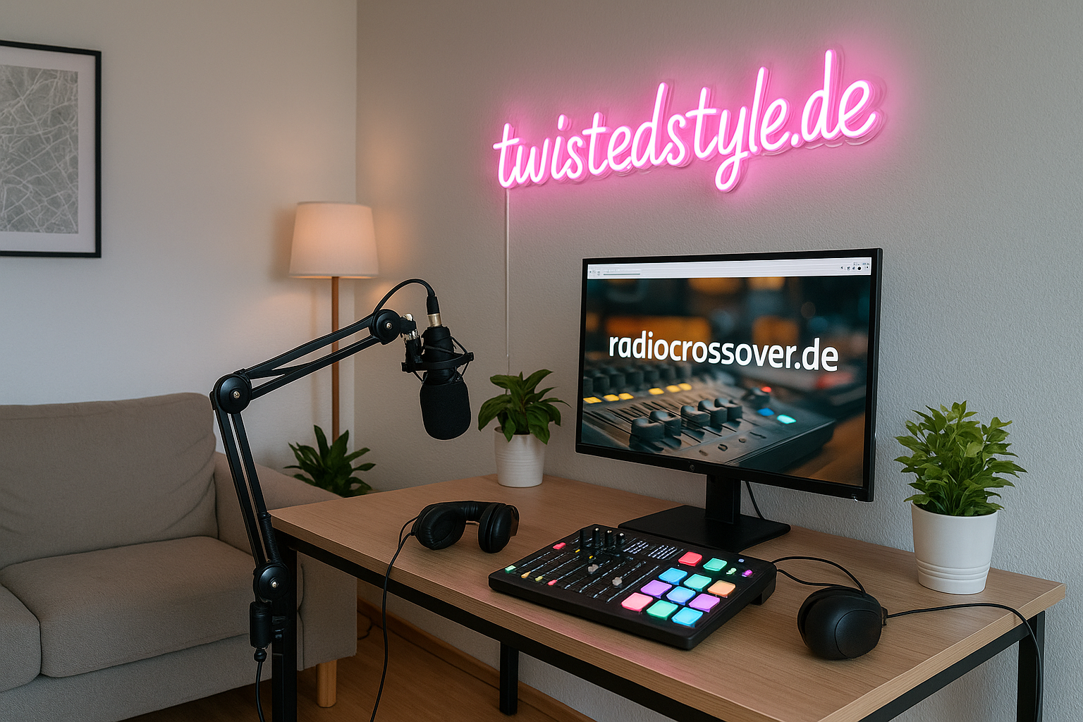 Moderator im Studio